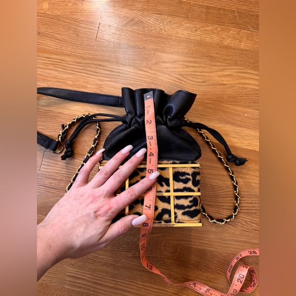 90s Vintage Leopard Box Bag - Picture 4 of 6